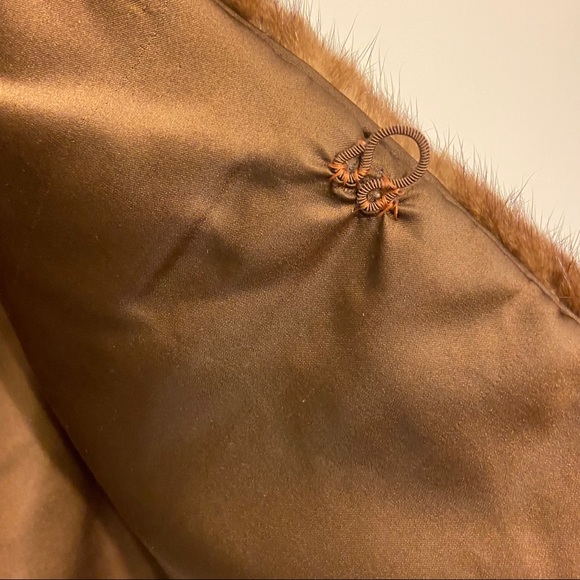 Vintage Genuine Mink Fur Stole Wrap Shawl - Picture 6 of 12